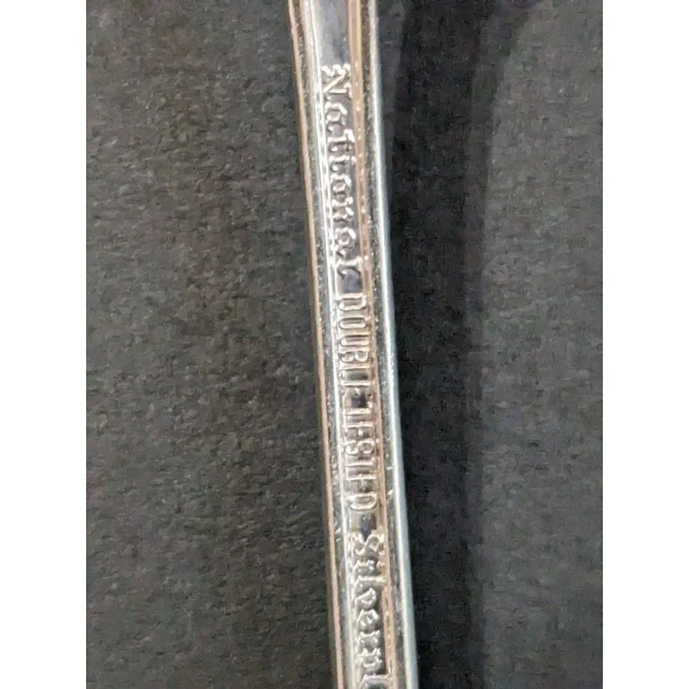 National Silver Co Princess Royal Iced tea spoons silver-plate 1930  7 inch  set